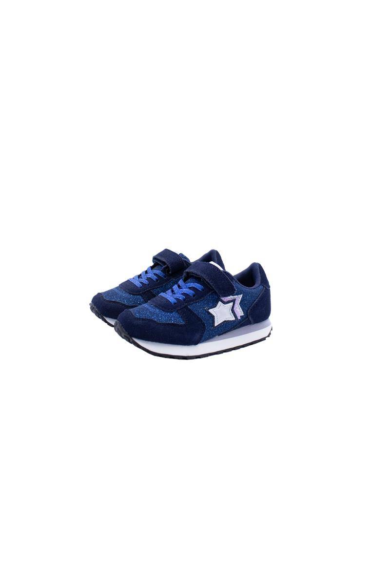SCARPE ATLANTIC STARS BEN141 BLU GLITTER-0