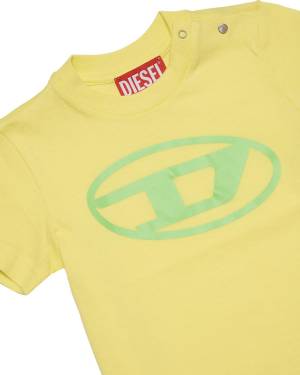 T-SHIRT DIESEL K00519 LIMONCELLO YELLOW-2-mini