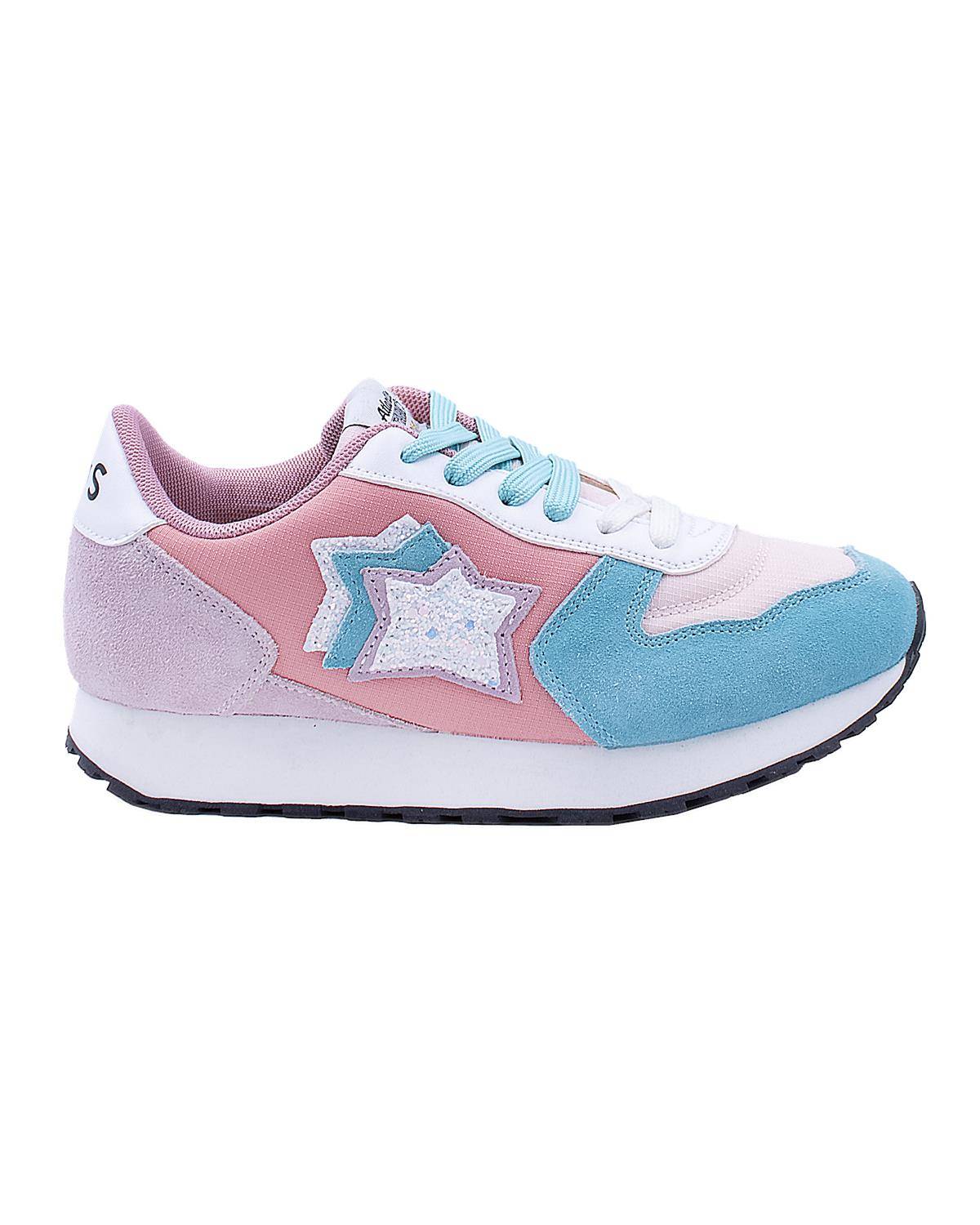 SCARPE ATLANTIC STARS ICARO86 CELESTE/ROSA-0