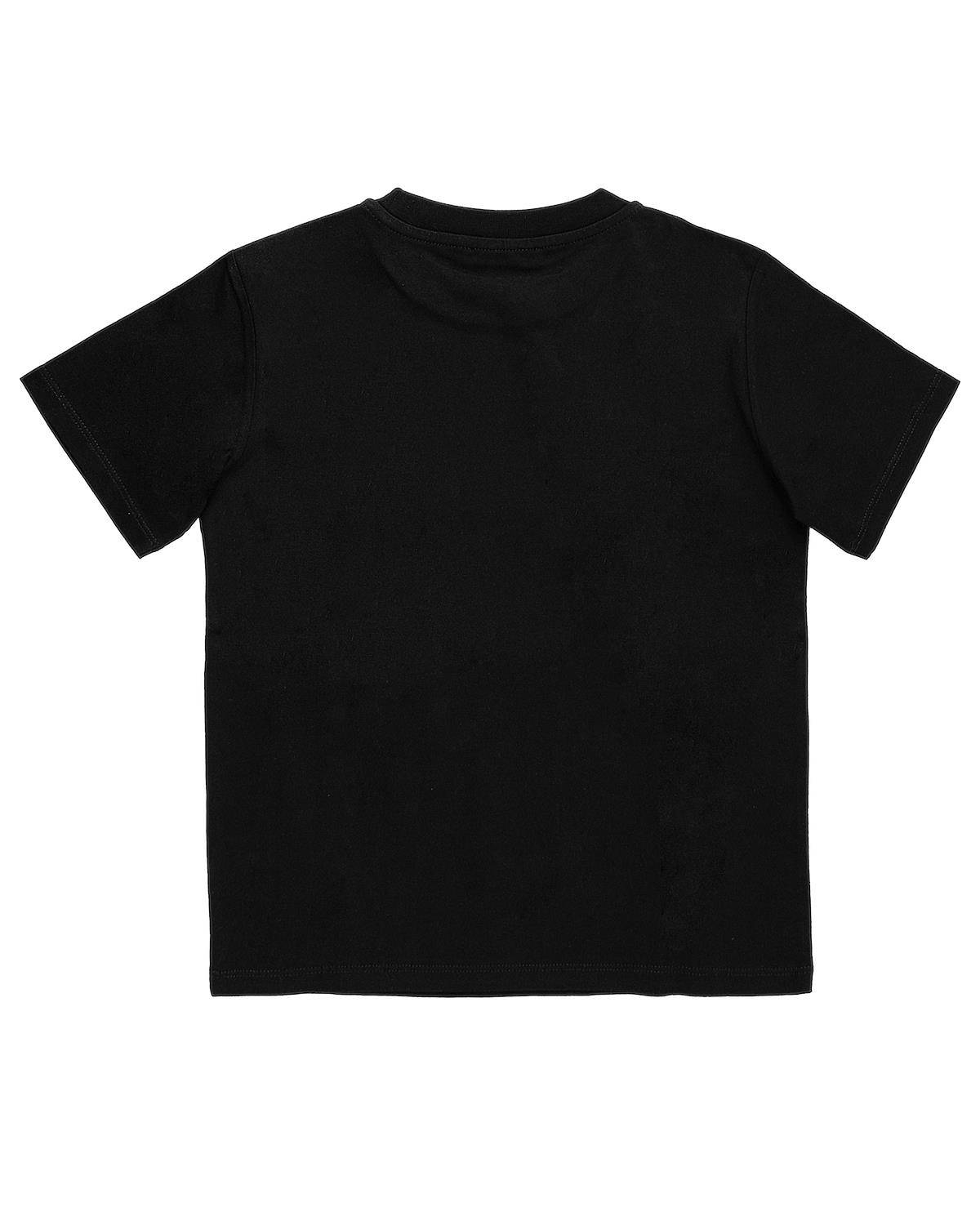 T-SHIRT BALMAIN BU8Q91 BLACK/GOLD-1