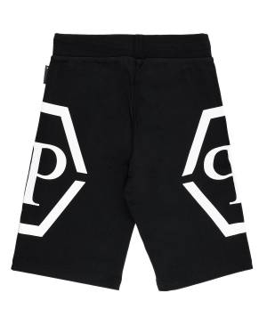 PANTALONCINO PHILIPP PLEIN 2OQ003 NERO-1-mini