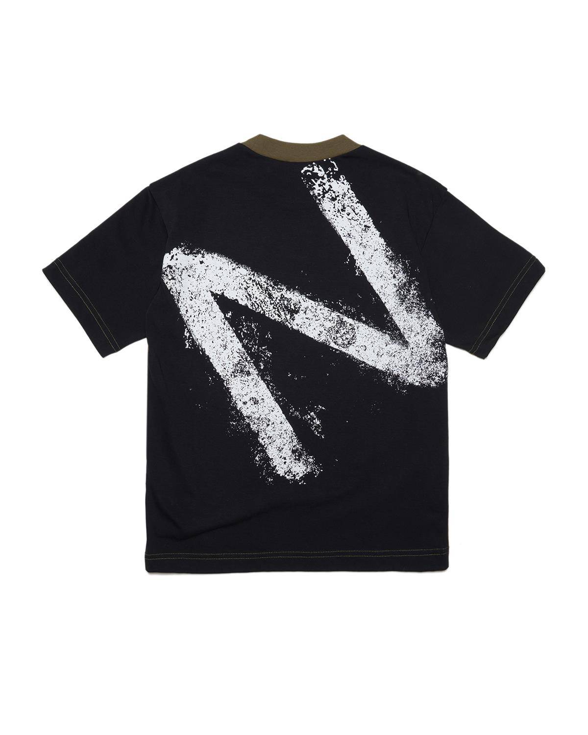 T-SHIRT N21 N21580 0N509 DARK OLIVE GREEN + 0N900 BLACK-1