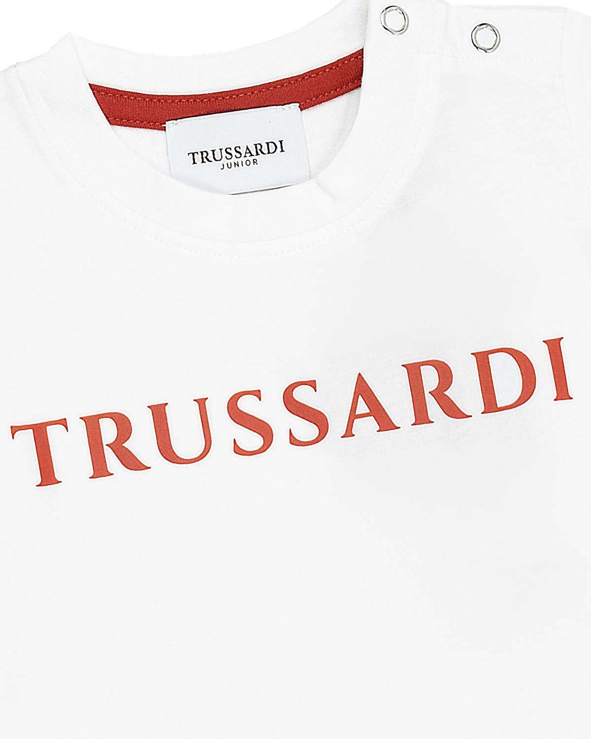 T-SHIRT TRUSSARDI TIP24001TS WHITE SUGAR-2