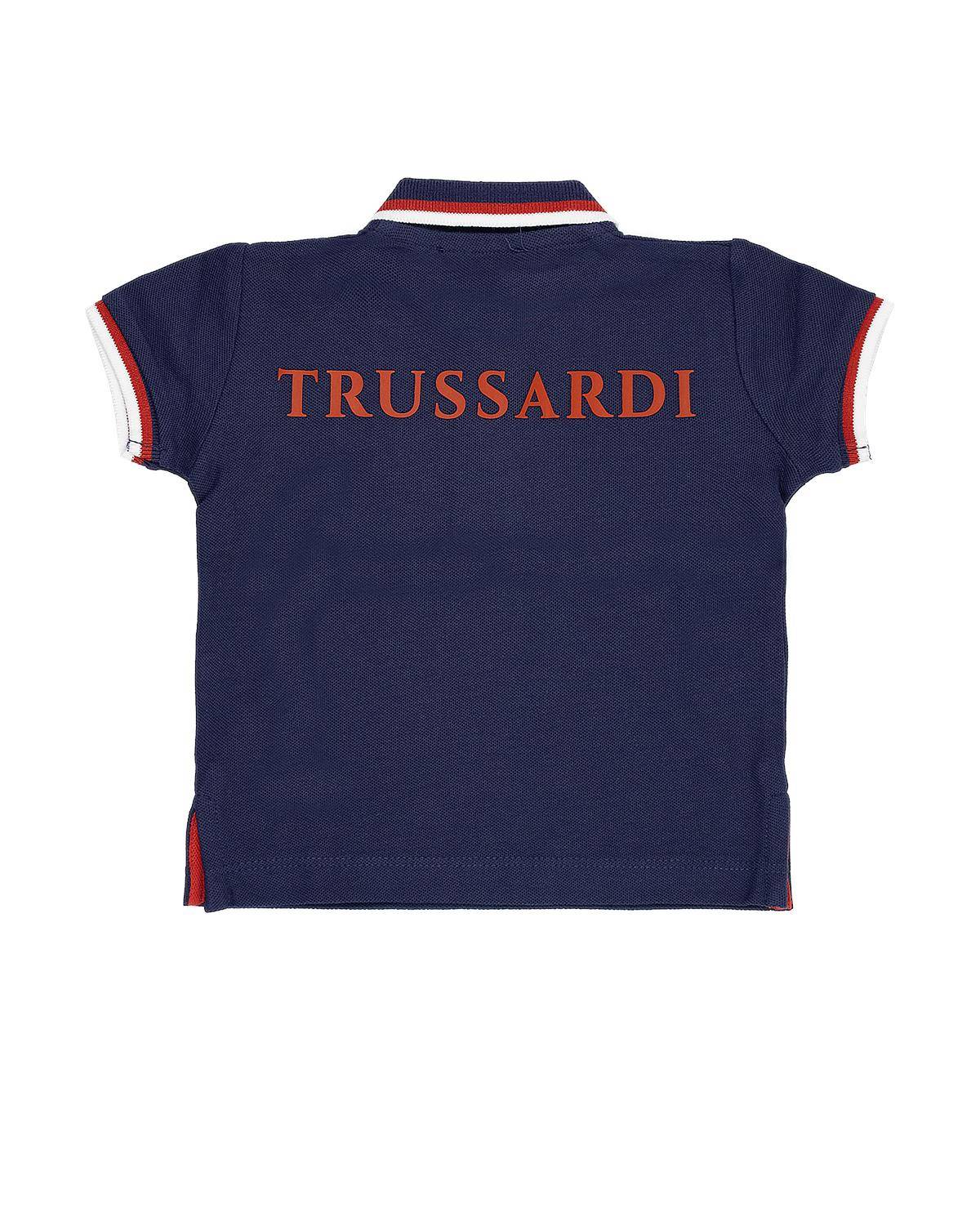 POLO TRUSSARDI TIP24007PO BLUE NAVY-1
