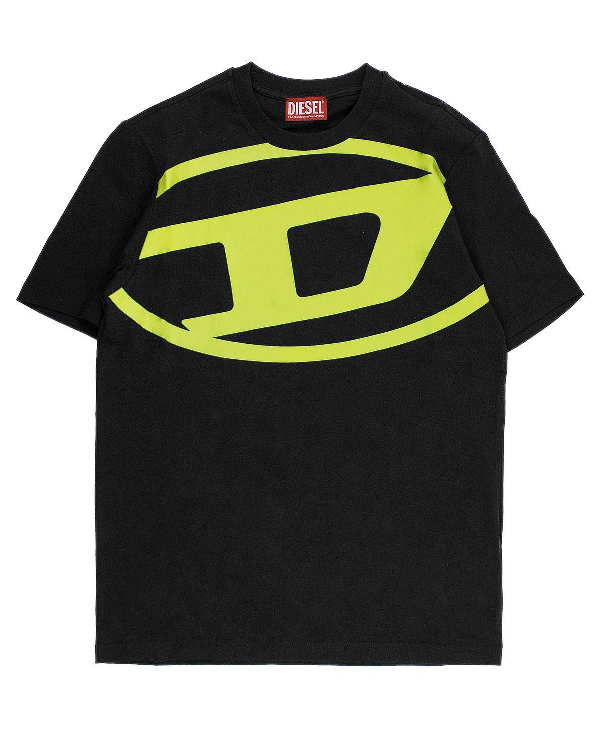 T-SHIRT DIESEL J01857 BLACK + GREEN
