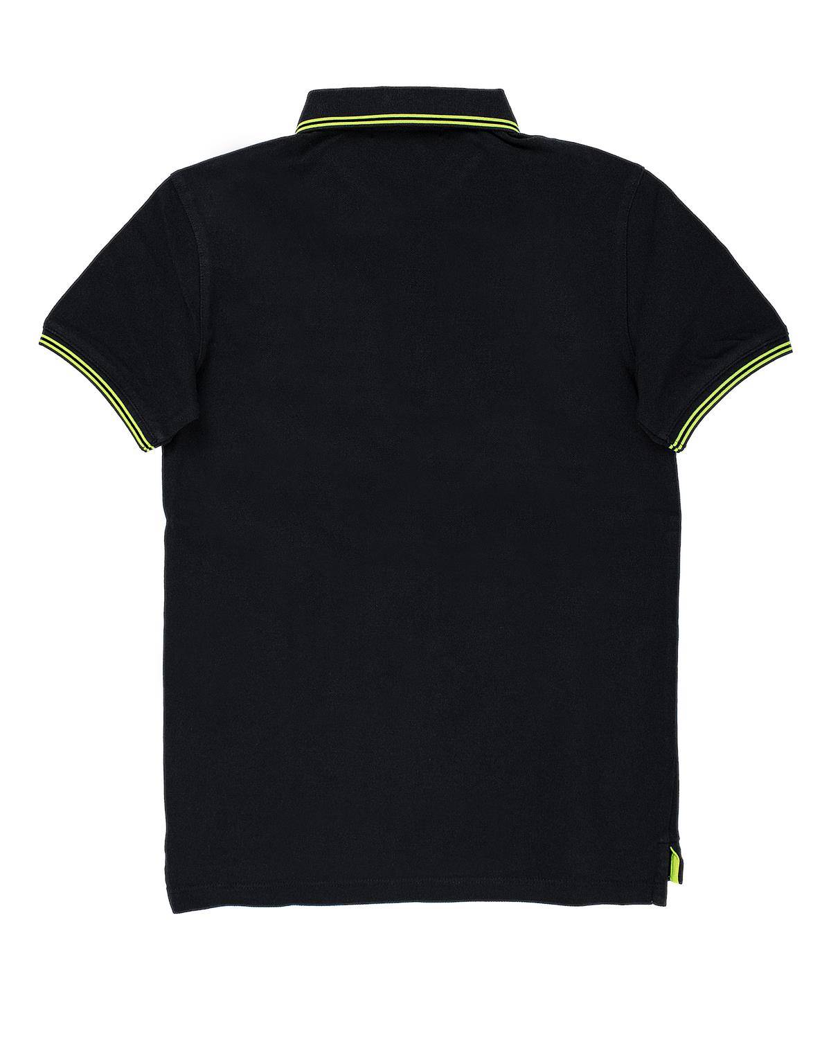 POLO JECKERSON J3808 BLU/VERDE FLUO-1