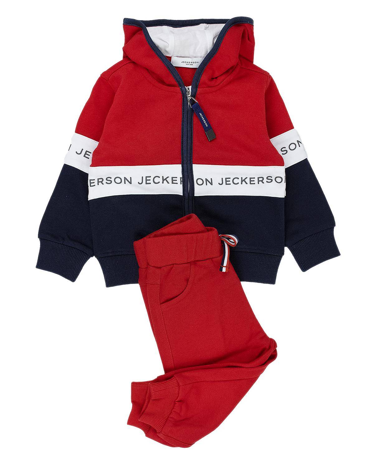 COMPLETO JECKERSON JB4010 ROSSO/BLU