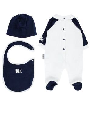 SET NEONATO BIKKEMBERGS BK2167 WHITE/NAVY BLUE-1-mini