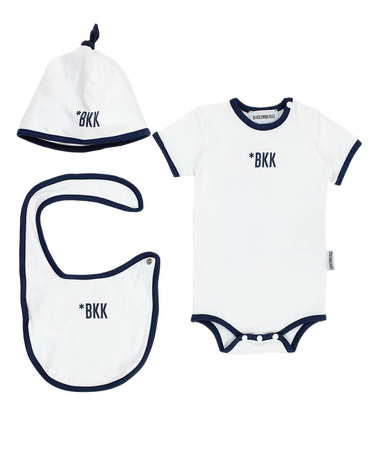 SET NEONATO BIKKEMBERGS BK2168 WHITE/NAVY BLUE