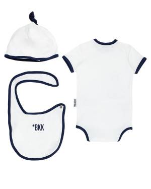 SET NEONATO BIKKEMBERGS BK2168 WHITE/NAVY BLUE-1-mini