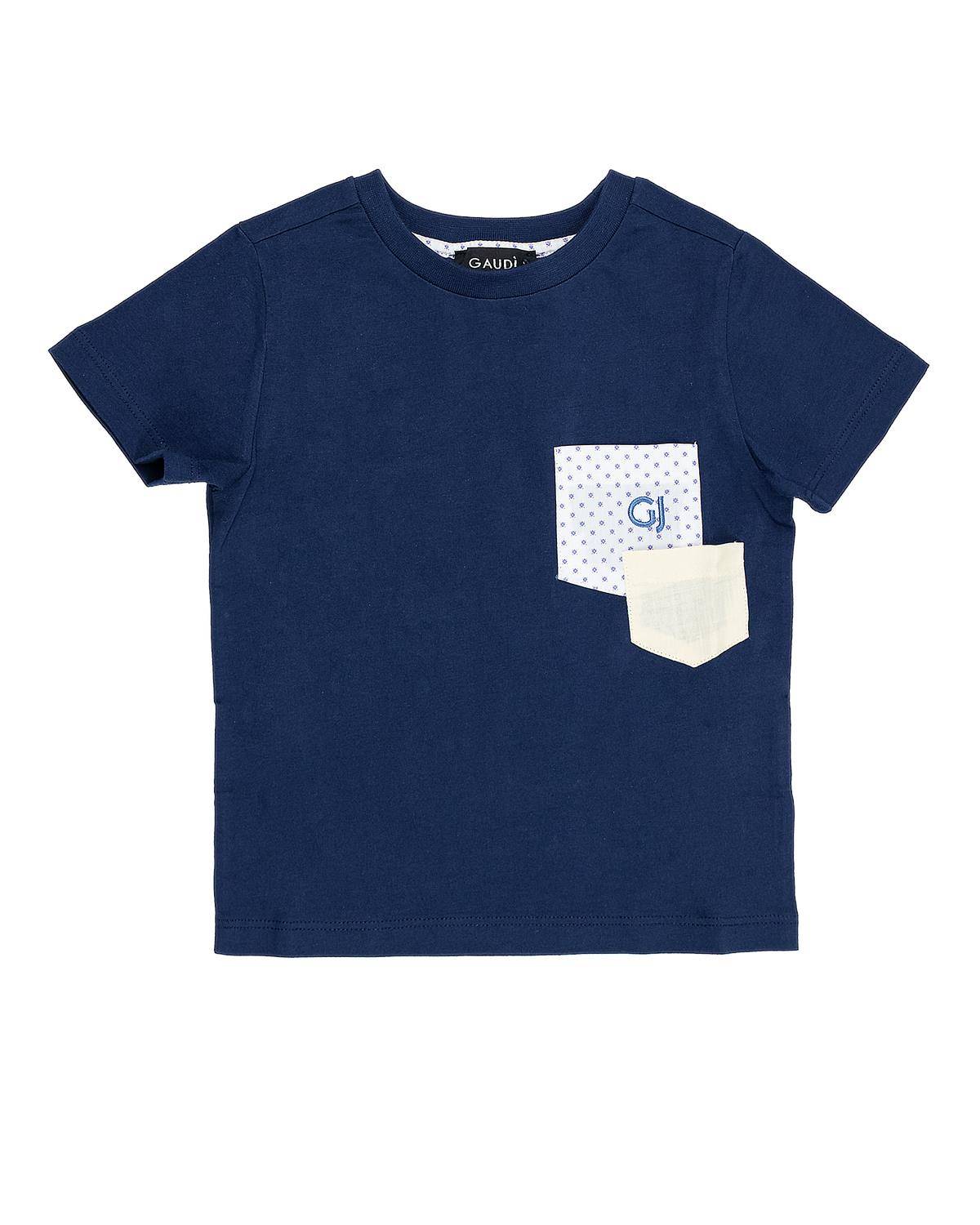 T-SHIRT GAUDÌ GABM05204 NAVY BLUE