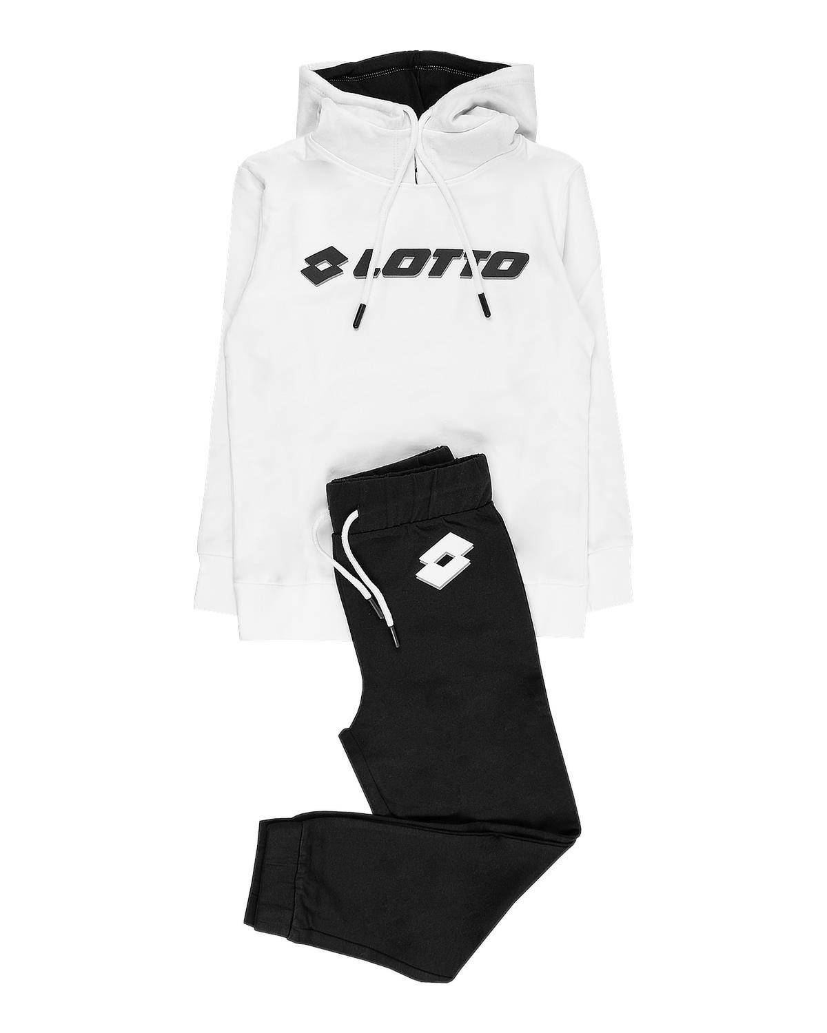 COMPLETO LOTTO LT0136 WHITE/BLACK-0