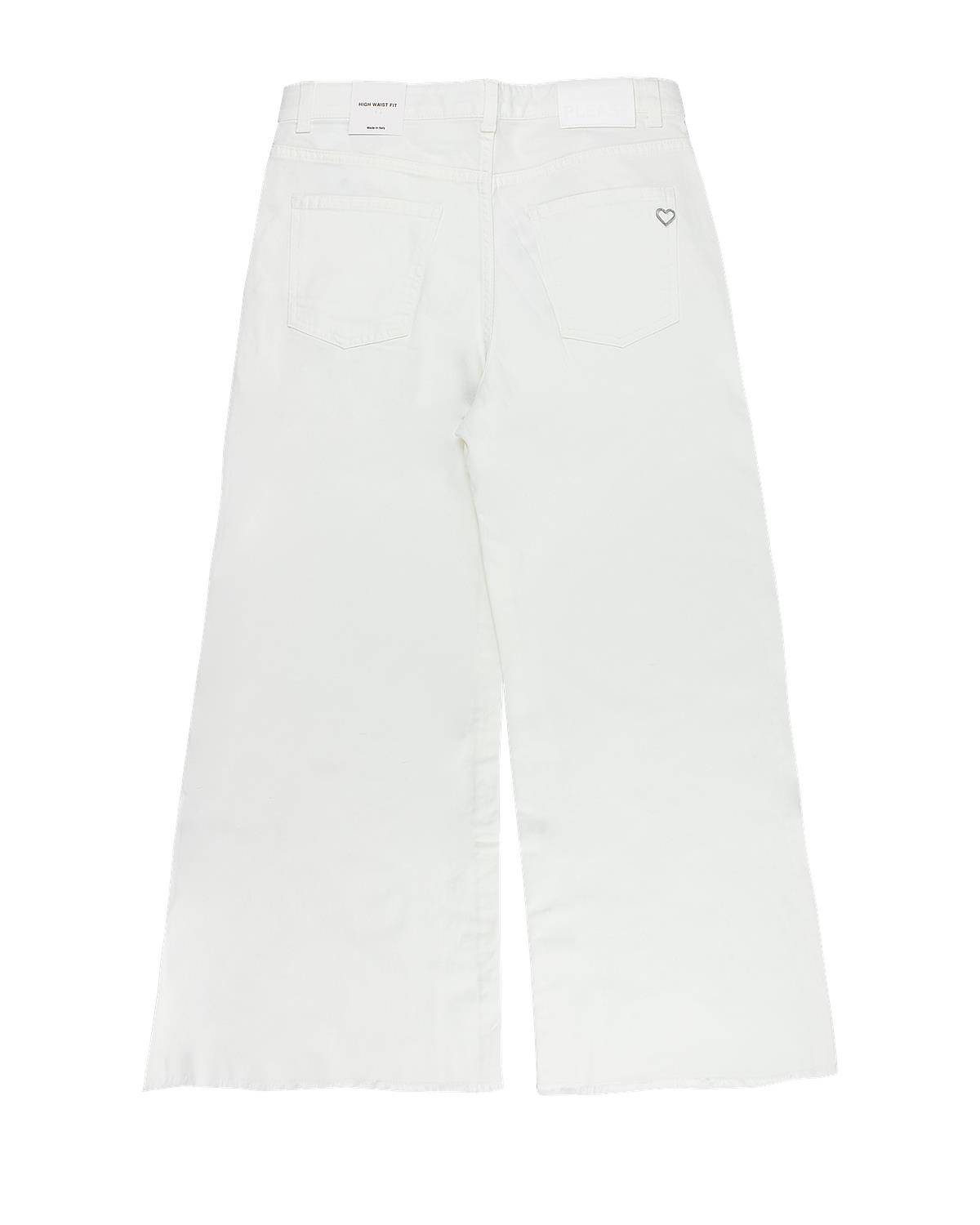 PANTALONE PLEASE PHR8132G BIANCO LANA-1