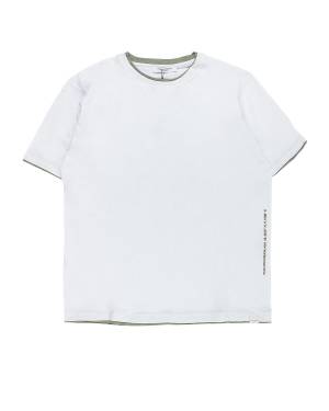 T-SHIRT PAOLO PECORA PP3677 BIANCO-KAKI