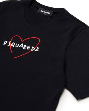 T-SHIRT DSQUARED2 DQ2444 BLACK-2-mini