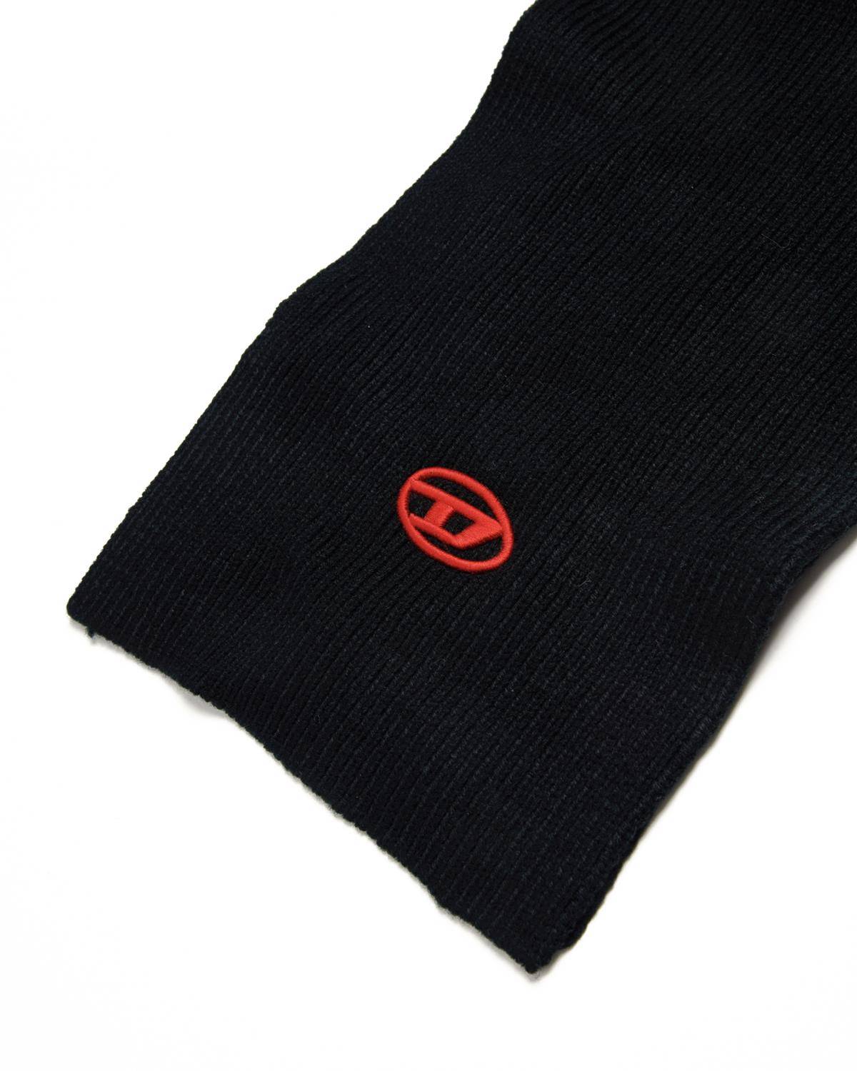 SCIARPA DIESEL J01611 BLACK BASE + CONTRAST RED-1