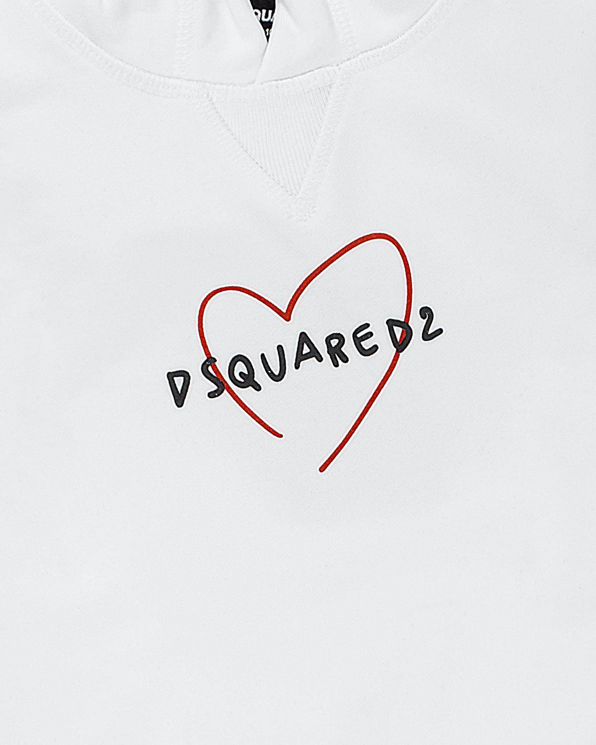 FELPA DSQUARED2 DQ2441 WHITE-2