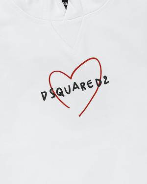 FELPA DSQUARED2 DQ2441 WHITE-2-mini