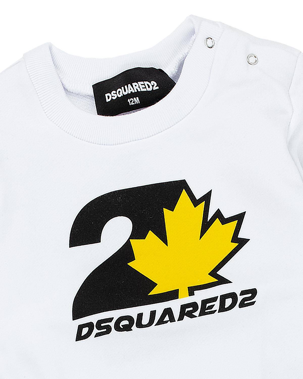 FELPA DSQUARED2 DQ2503 WHITE-2