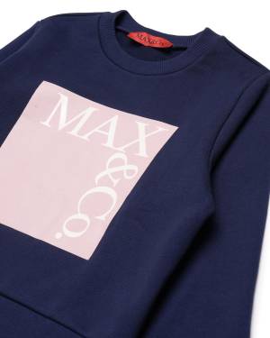 FELPA MAX&CO MX0037 BASE MX853 EVENING BLUE + PRINT PINK AND NATURAL-2-mini