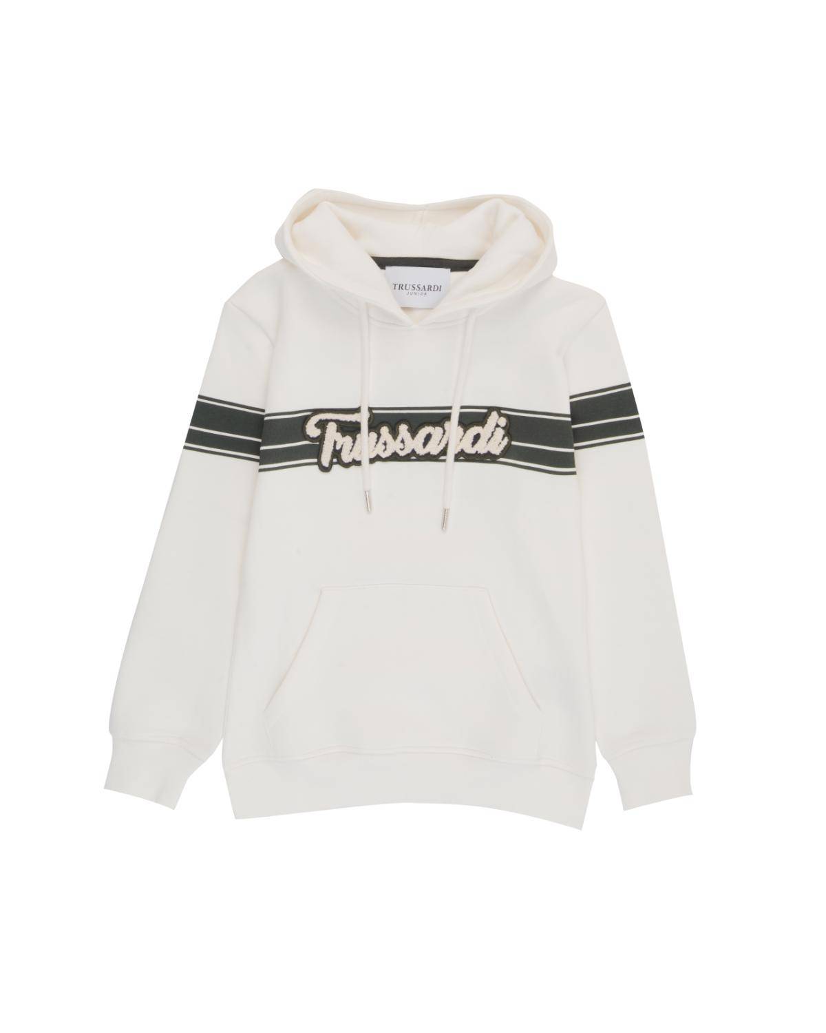 FELPA TRUSSARDI TBA24085FE OFF-WHITE