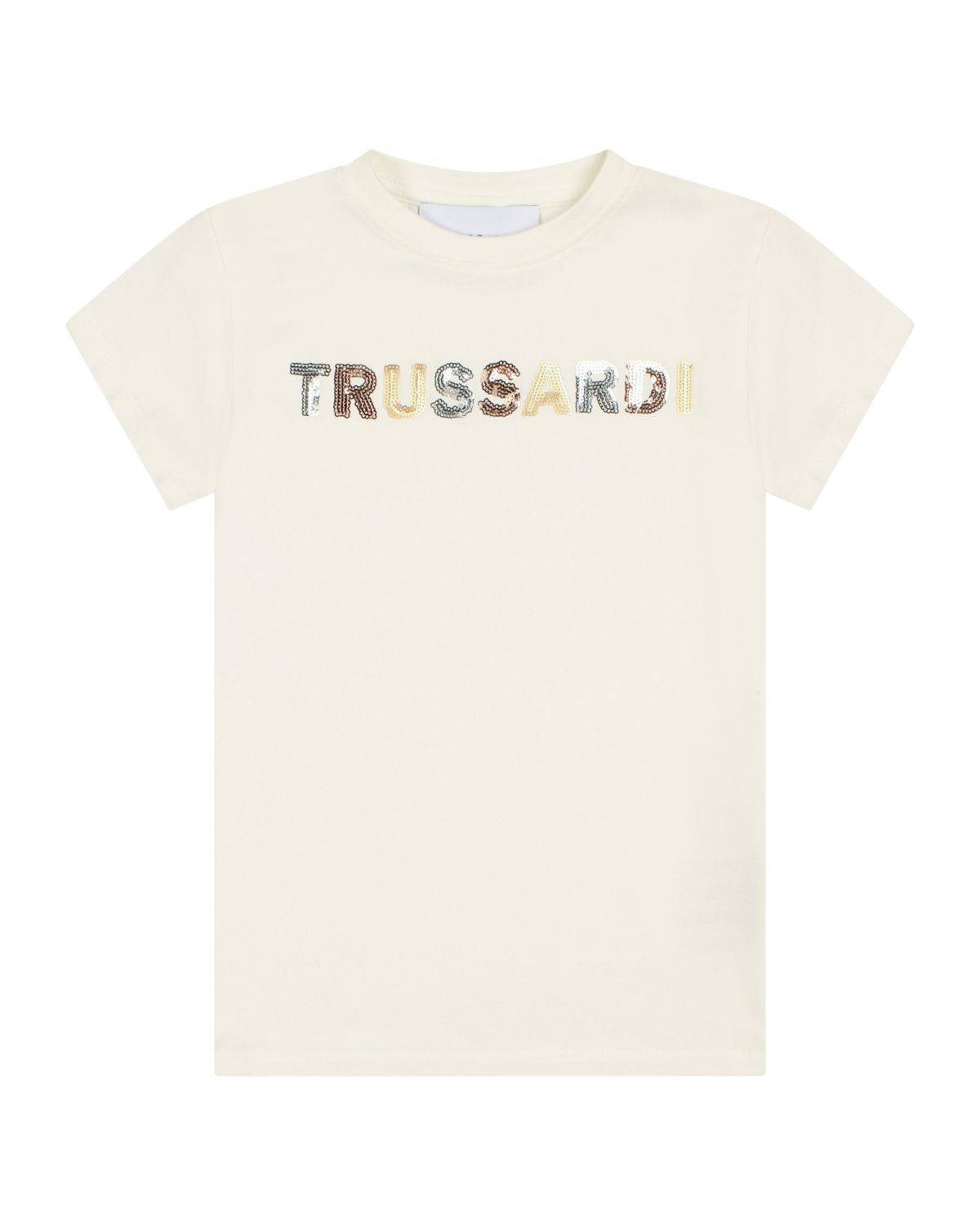 T-SHIRT TRUSSARDI TGA24077TS OFF-WHITE