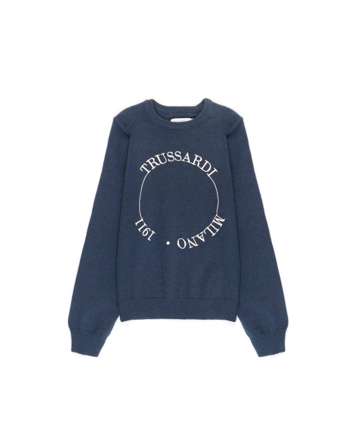 MAGLIA TRUSSARDI TIA24063MA BLUE NIGHT