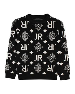 MAGLIA JOHN RICHMOND RBA24008MA BLACK/OFF WHITE