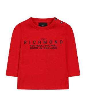 T-SHIRT JOHN RICHMOND RIA24034TS RED-mini