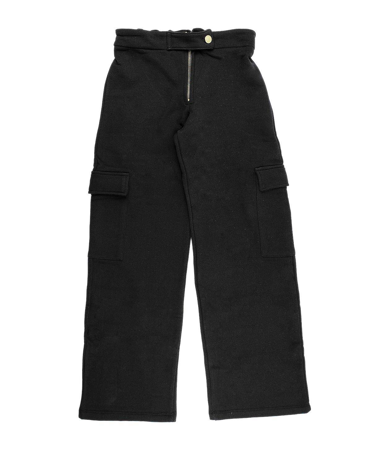 PANTALONE TUTA LULÙ LL3172 NERO-0