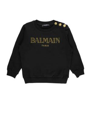 FELPA BALMAIN BV4B10 NERO ORO