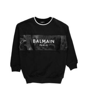 FELPA BALMAIN BV4Q80 BLACK/WHITE