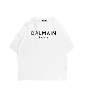 T-SHIRT BALMAIN BV8R71 WHITE/BLACK
