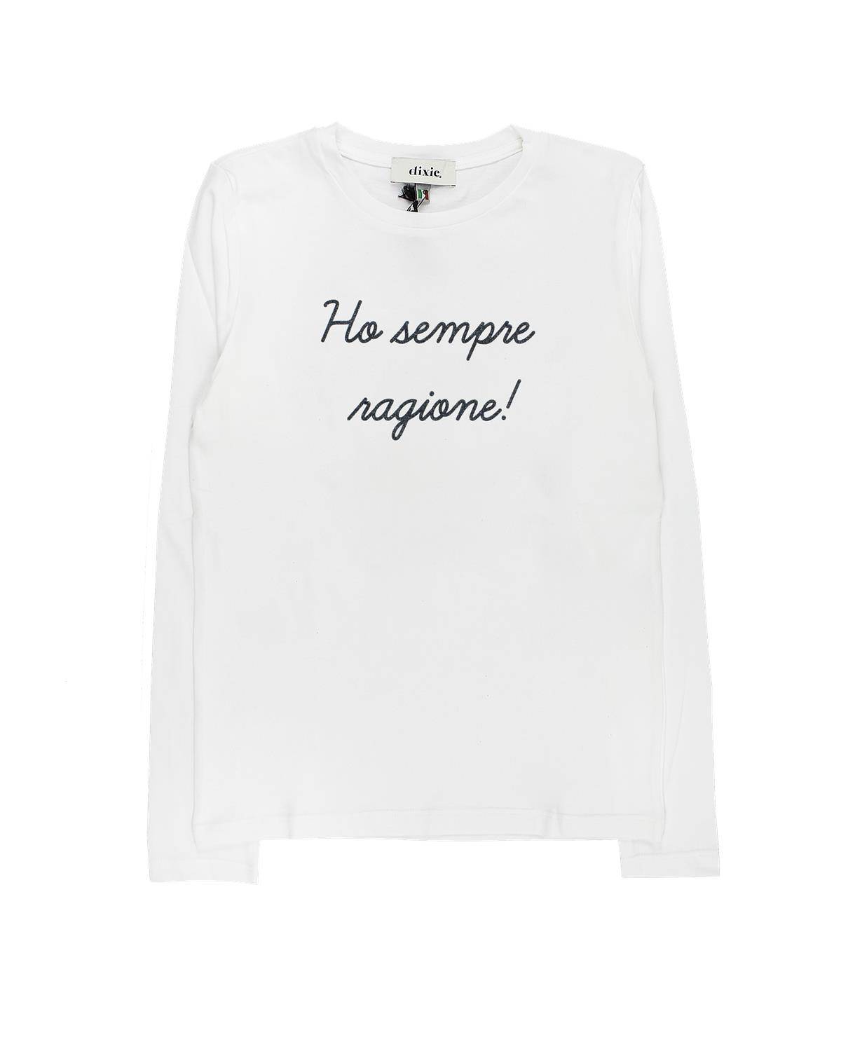 T-SHIRT DIXIE ML34030G BIANCO LANA-0