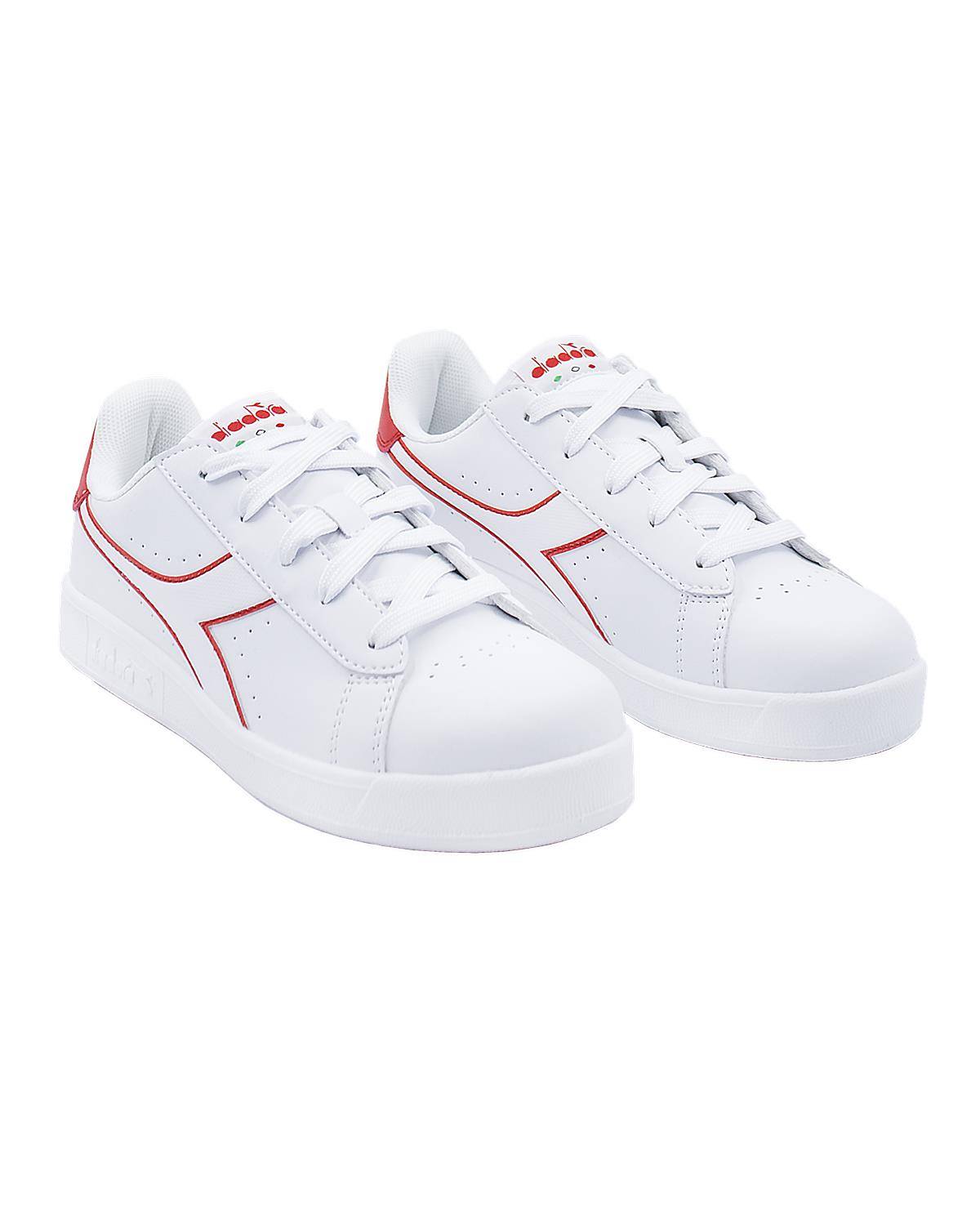 SCARPE DIADORA 101 WHITE/RED-2