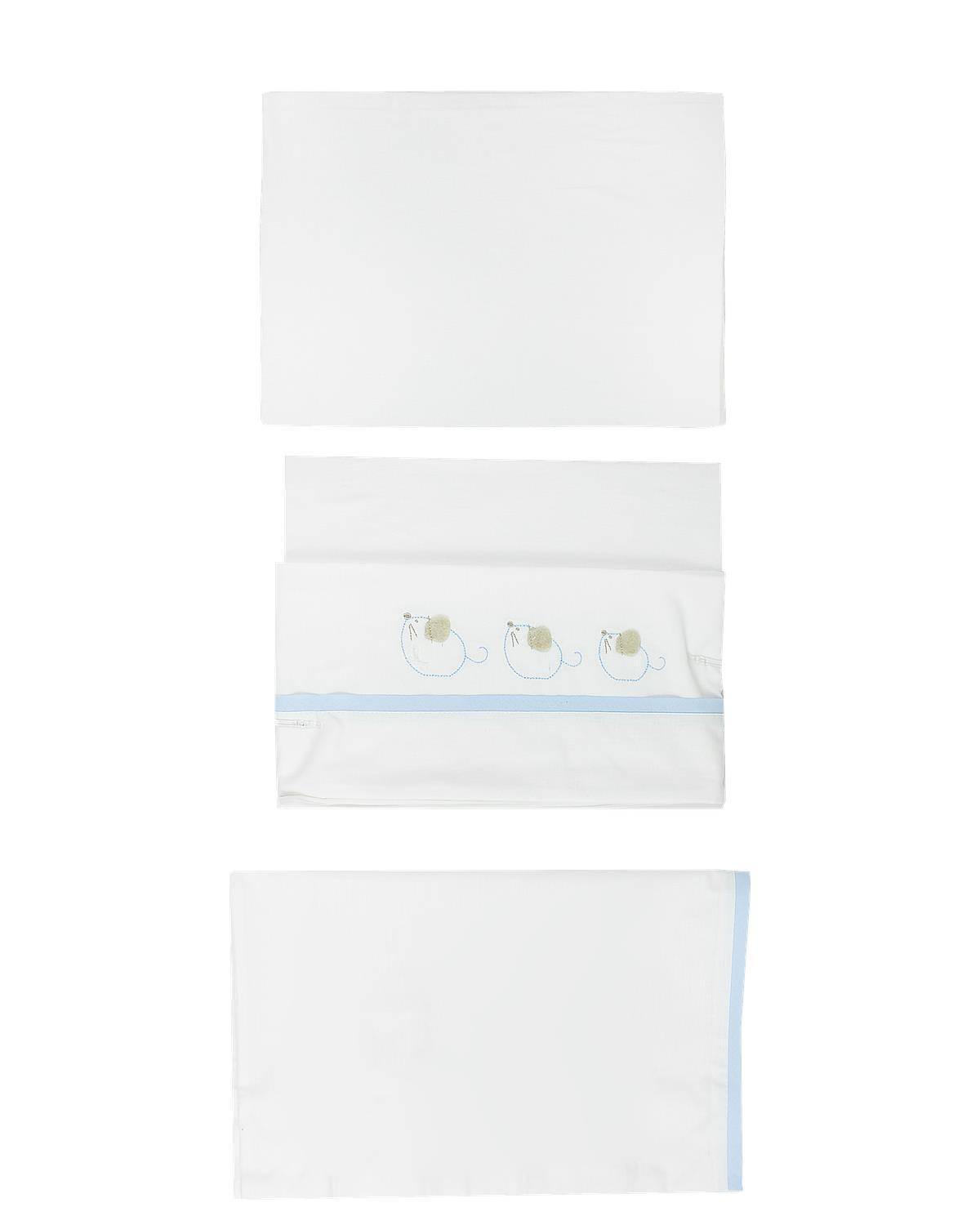 LENZUOLO COCCODÉ C60402 Bianco/Cielo-1