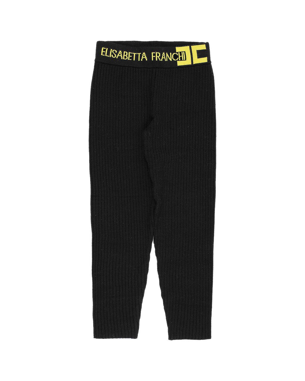 PANTALONE ELISABETTA FRANCHI EFPA261 NERO/MIMOSA-0