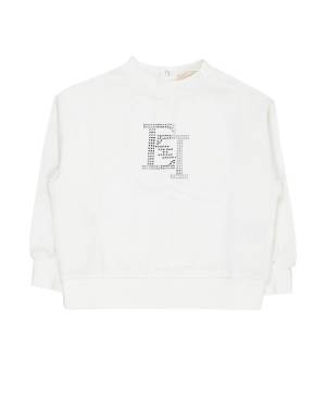 FELPA ELISABETTA FRANCHI EGFE050J AVORIO/CRYSTAL