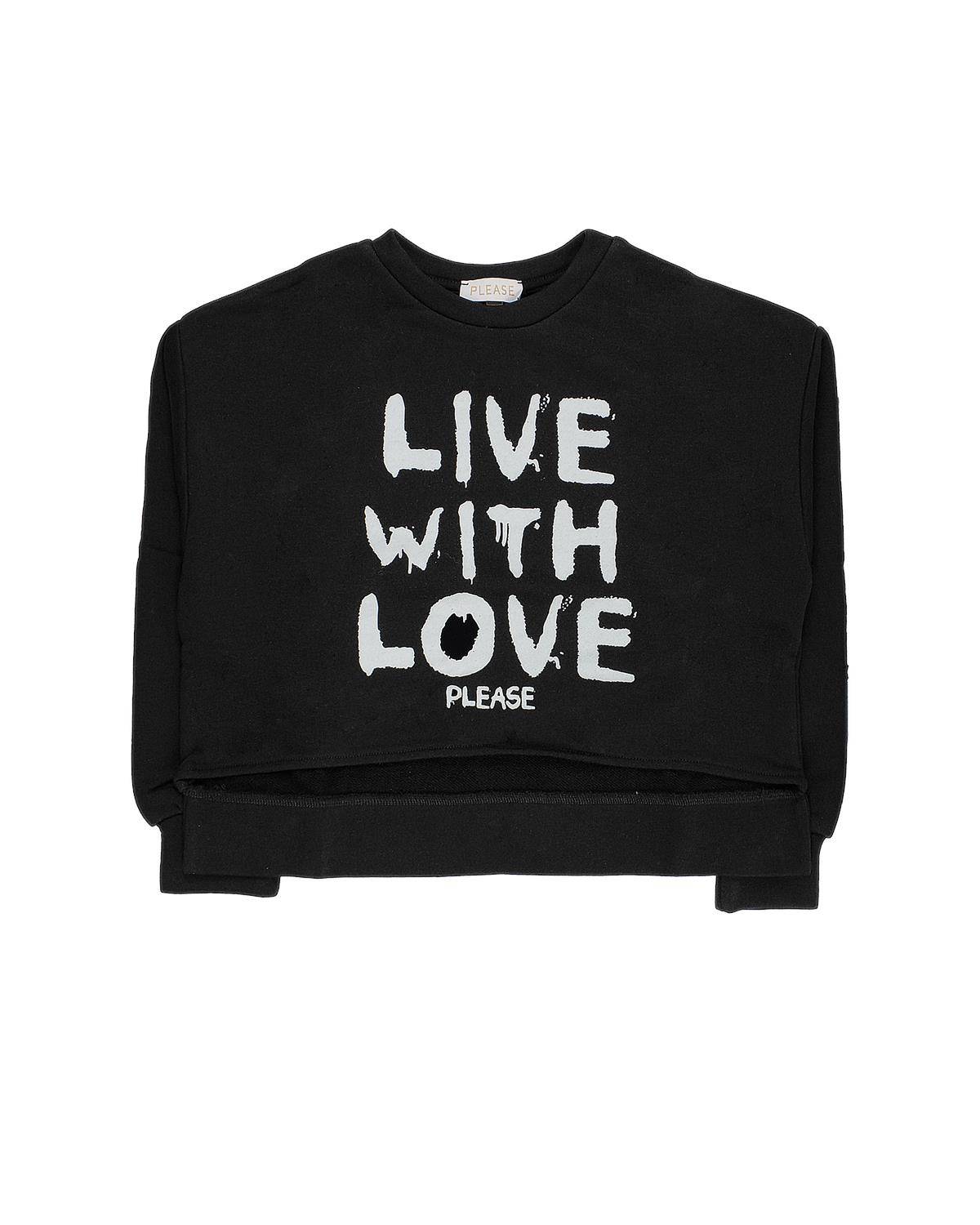 FELPA PLEASE LB26040G NERO-0