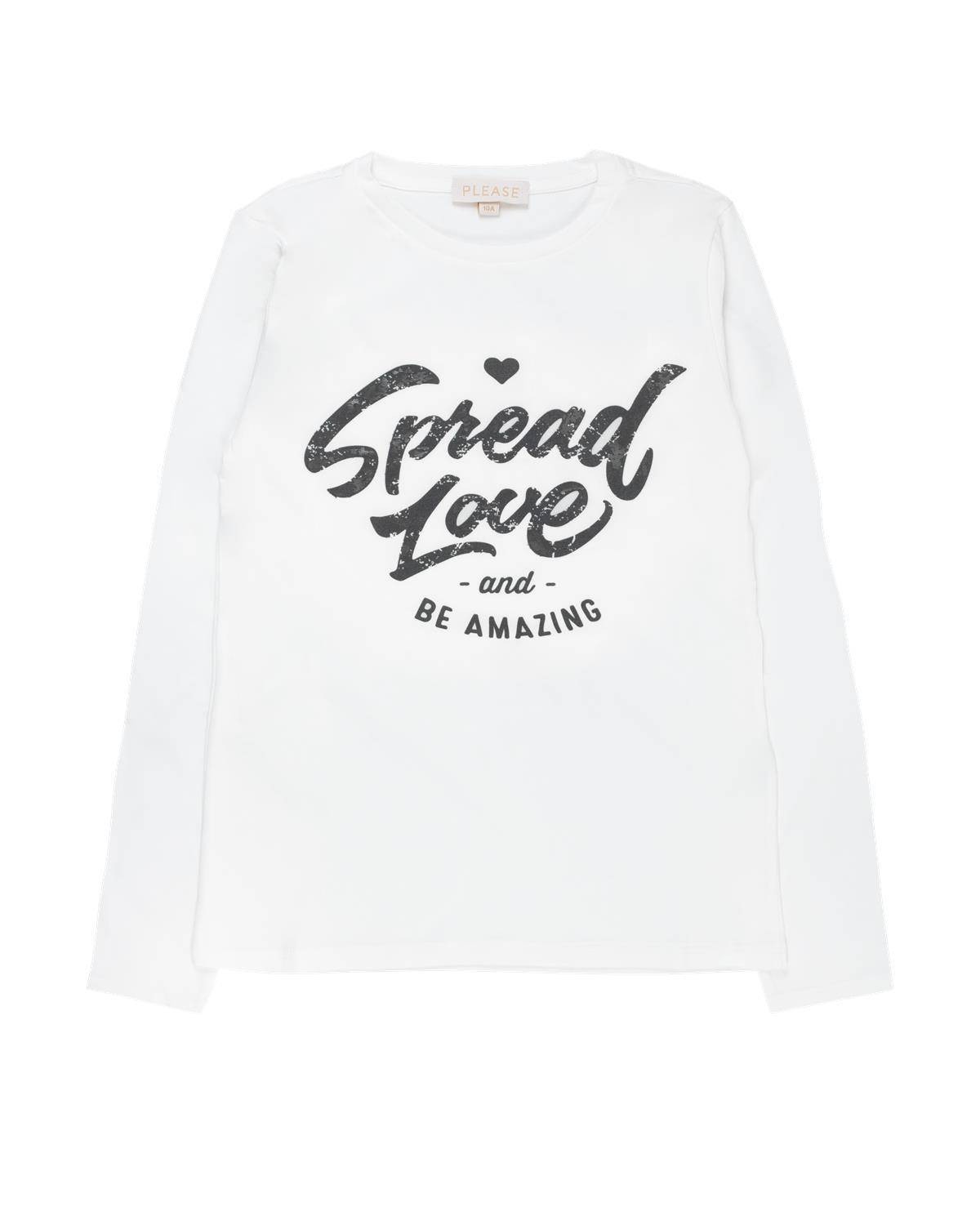 T-SHIRT PLEASE ML44030G BIANCO LANA-0