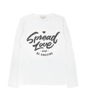 T-SHIRT PLEASE ML44030G BIANCO LANA