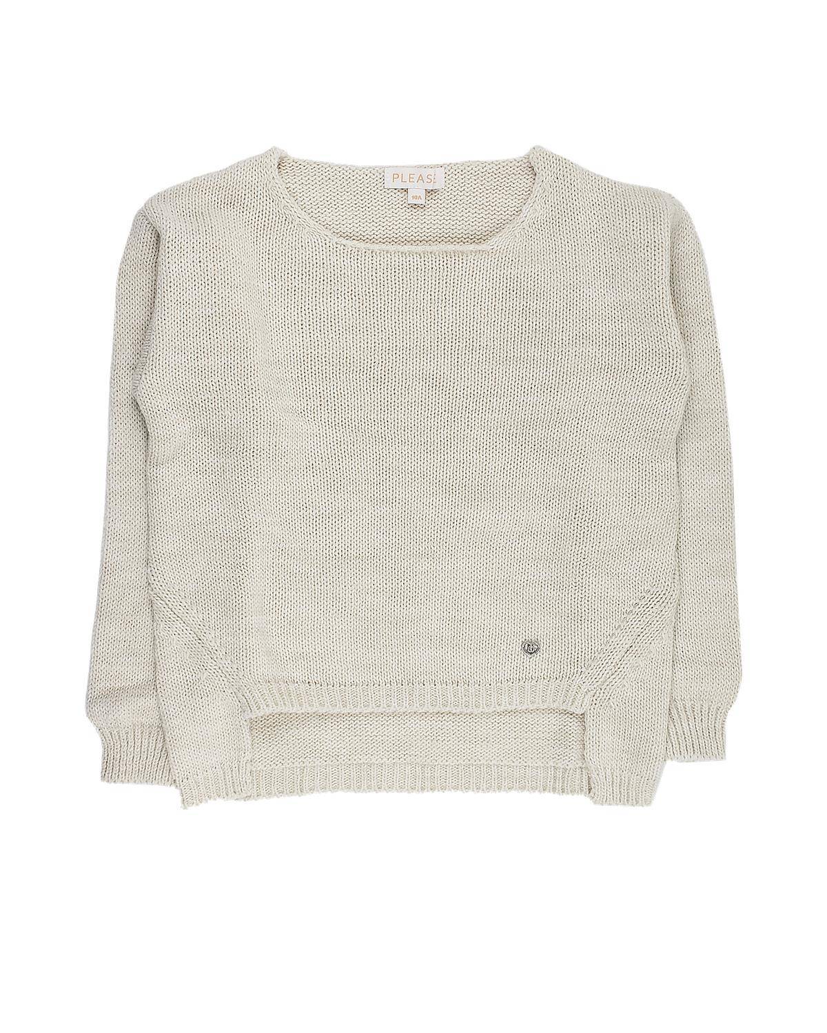 MAGLIA PLEASE NBI7230G LATTE DI MANDORLA-0