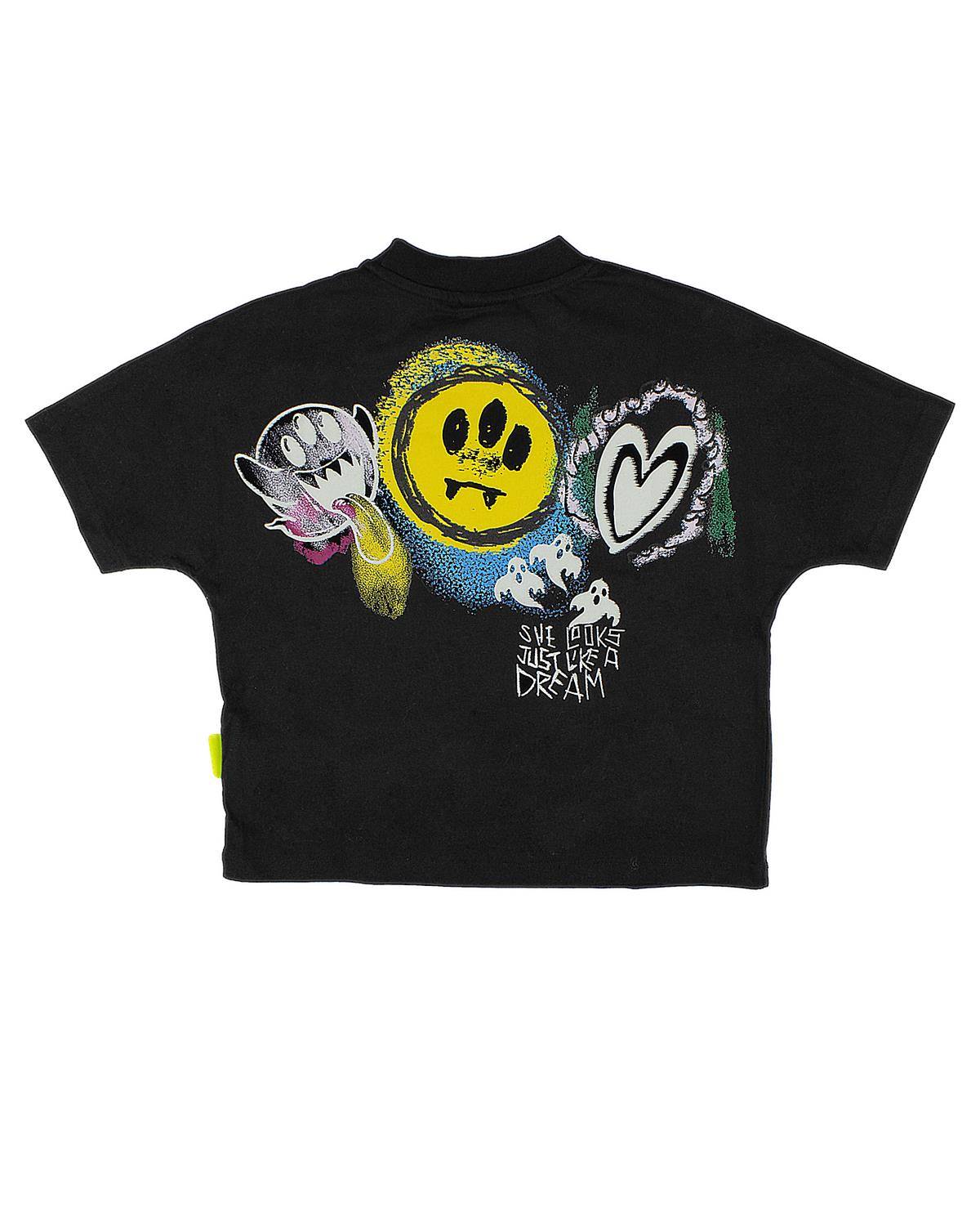 T-SHIRT BARROW F4BKJGTH146 NERO/BLACK-1