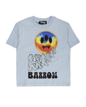 T-SHIRT BARROW S5BKJUTH208 CELESTE/LIGHT BLUE