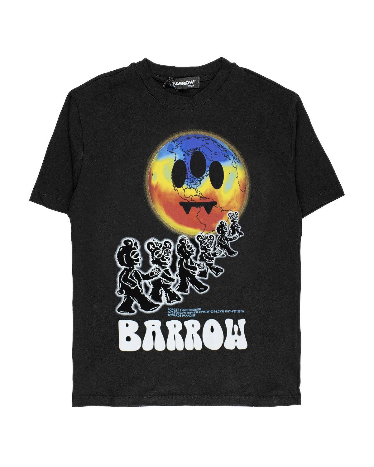 T-SHIRT BARROW S5BKJUTH208 NERO/BLACK-0