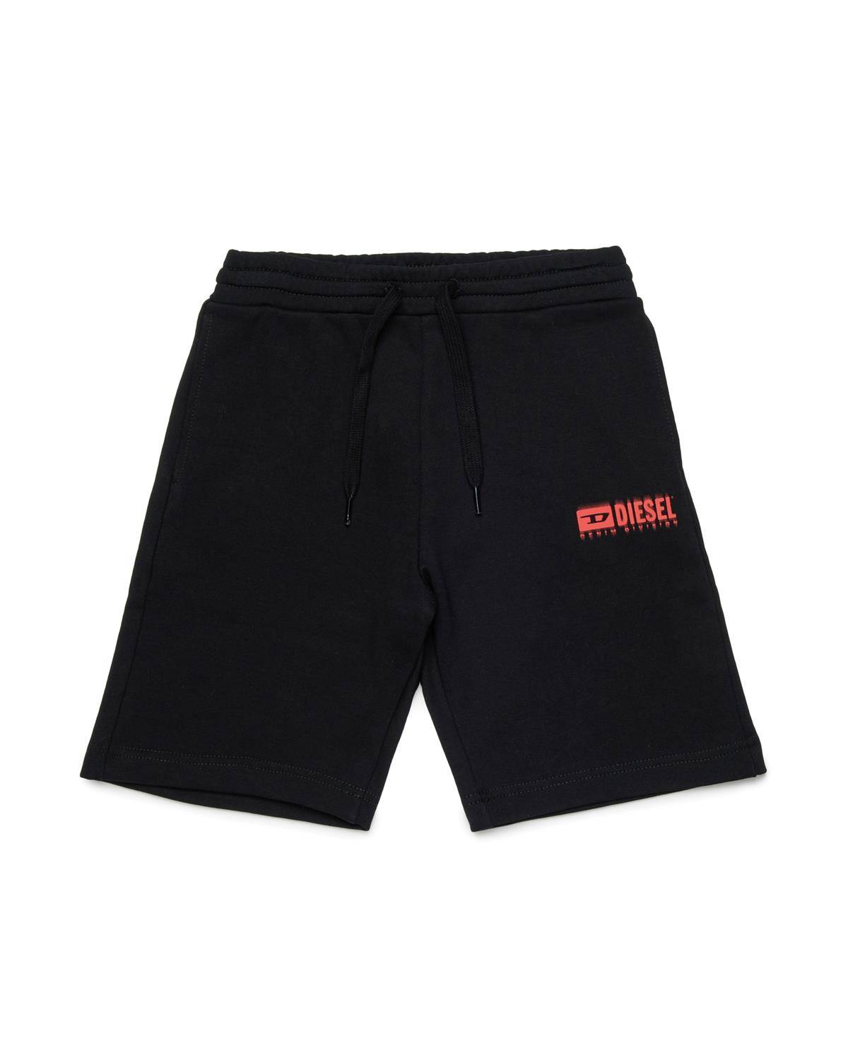 PANTALONCINO DIESEL J02236 BLACK/RED-0