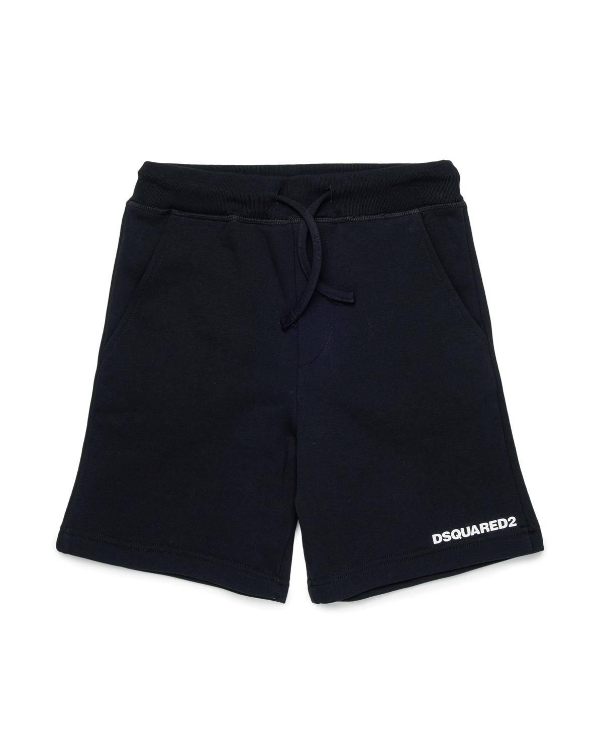 PANTALONCINO DSQUARED2 DQ2738 BLACK-0