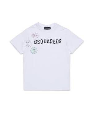 T-SHIRT DSQUARED2 DQ2753 FEATHER GRAY