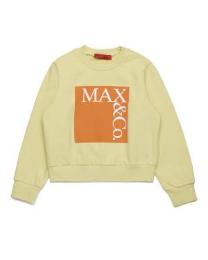 FELPA MAX&CO MX0037 LEMON GRASS + PRINT ORANGE AND WHITE