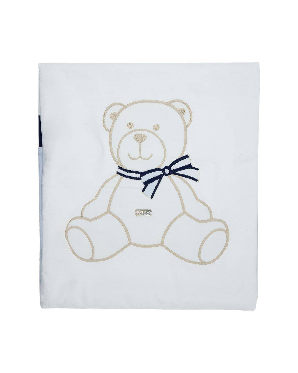 COPERTA LE BEBÉ LBB4876 BIANCO-CELESTE-0